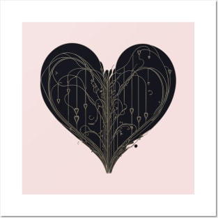 Decorative heart Posters and Art